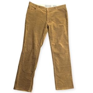 ENZO DENIM Becker 11 Brown Textured Suede Like Straight Leg Pants Men's Size 40